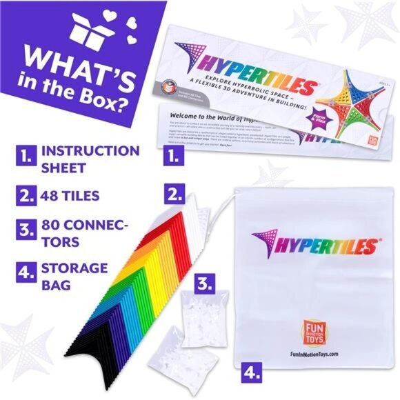 Kids Hyperbolic Building Toy - 3" x 3" STEM Educational 3-Dimensional Adventure‎ - Picture 5 of 6